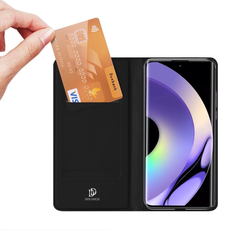 Dux Ducis Skin Pro flipcase voor Realme 10 Pro, zwart