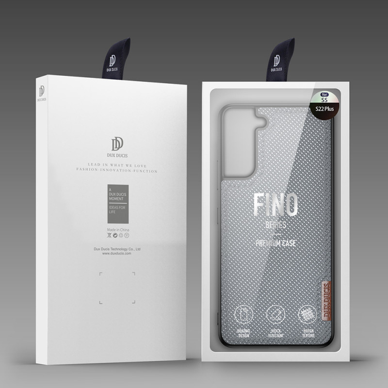 Dux Ducis Fino nylon hoesje voor Samsung Galaxy S22+ (S22 Plus), blauw