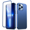 Joyroom 360 Full Case + gehard glas voor Apple iPhone 13 Pro Max, JR-BP928, blauw