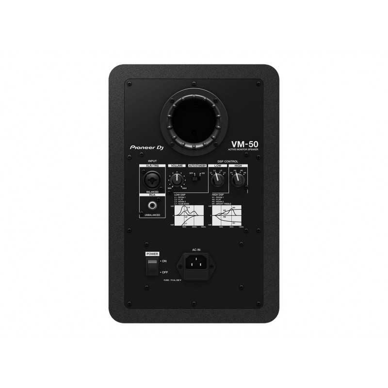 Pioneer VM-50 2-weg luidspreker, bedraad, zwart