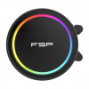 FSP AE36-B 360 mm ARGB alles-in-één vloeistofkoeler voor CPU, LGA 1851 / AMD AM5, zwart