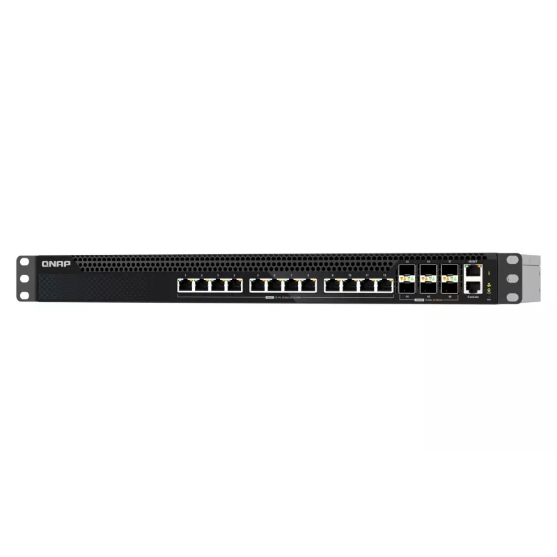QNAP QSW-M5218-6F12T beheerde L3-netwerkswitch, 10G Ethernet, 1U rack