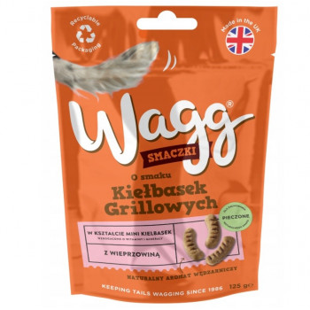 Wagg hondenbrokjes met gegrilde worstsmaak, 125 g