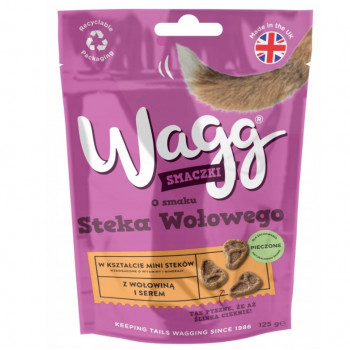 Wagg hondenbrokje met rundvleessteaksmaak, 125 g