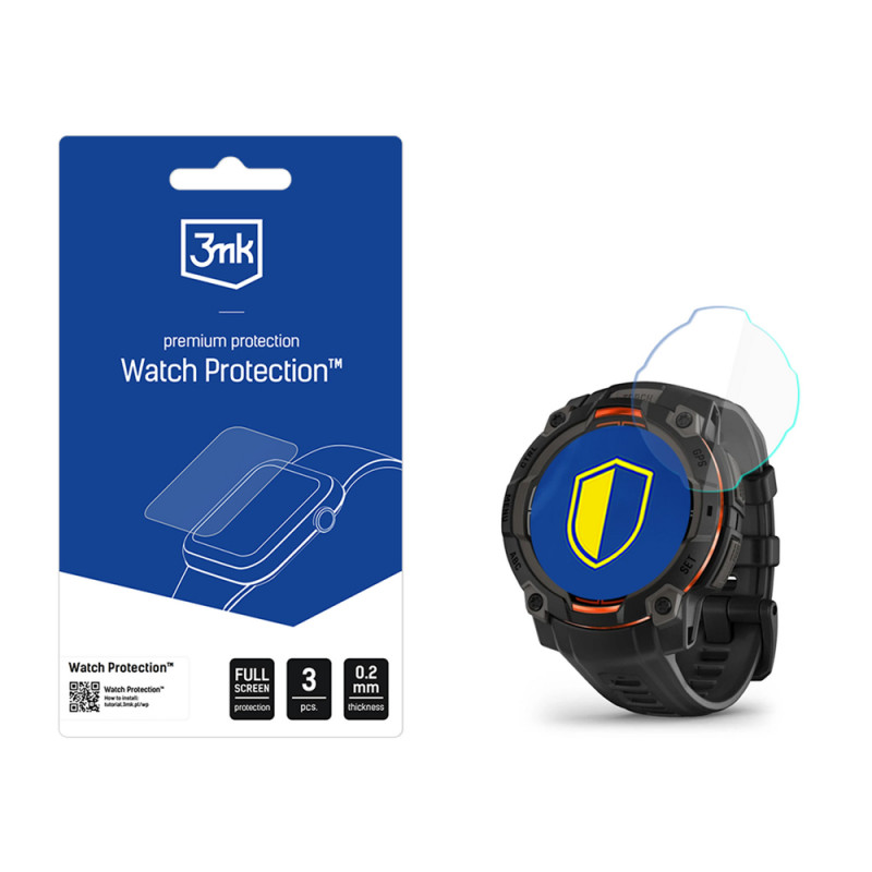 3MK FlexibleGlass Watch Garmin Instinct 3 45 mm hybride schermbeschermer