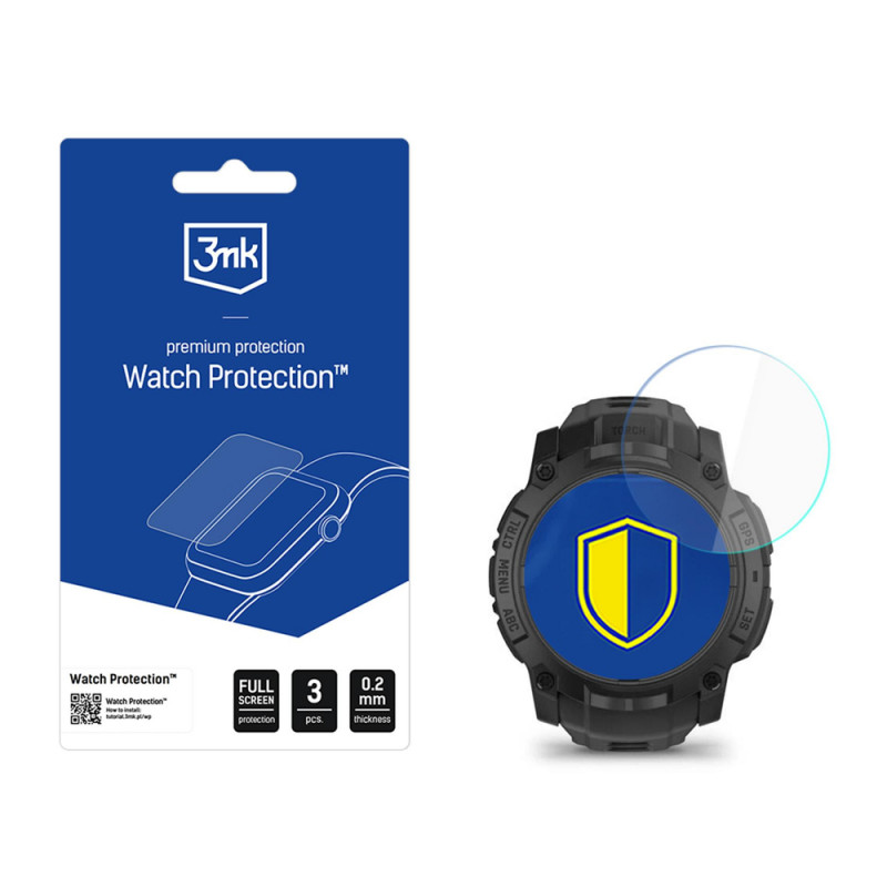 3MK FlexibleGlass Watch Garmin Instinct 3 Tactical Edition 50 mm hybride schermbeschermer