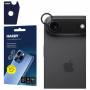 3MK HARDY Lens Protection Pro cameralensglas voor Apple iPhone Air, zwart