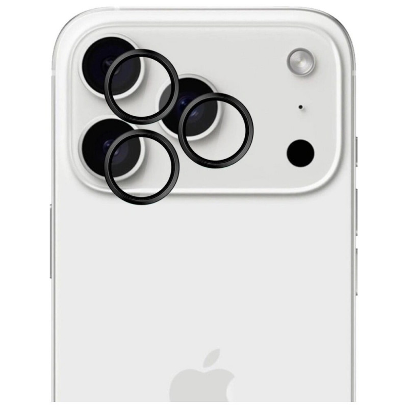 3MK HARDY Lens Protection Pro cameralensglas voor Apple iPhone 17 Pro / 17 Pro Max, zwart
