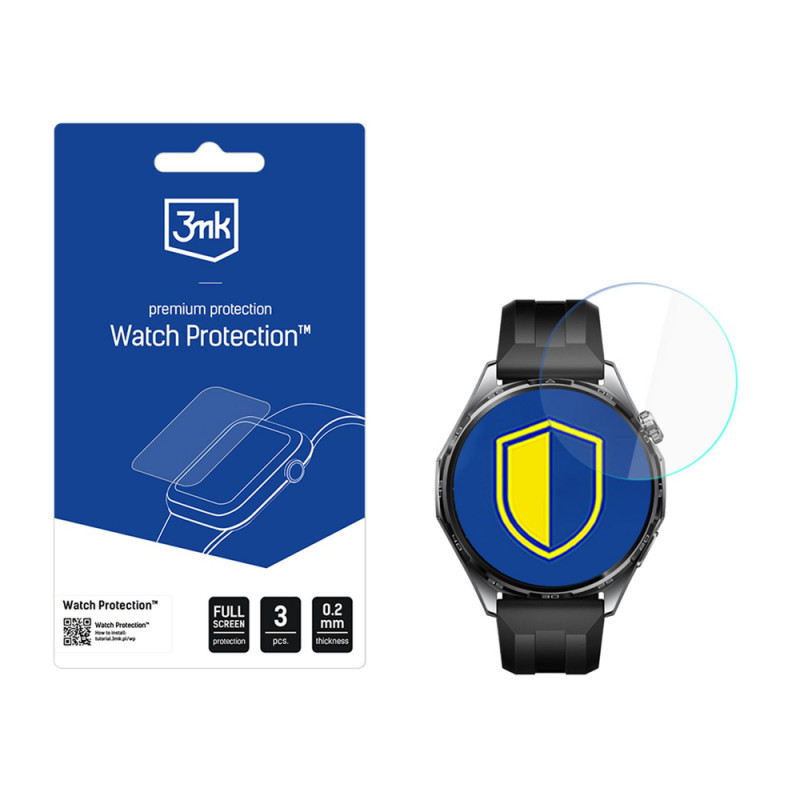 3MK FlexibleGlass Watch hybride glas voor Huawei Watch GT 6 46 mm