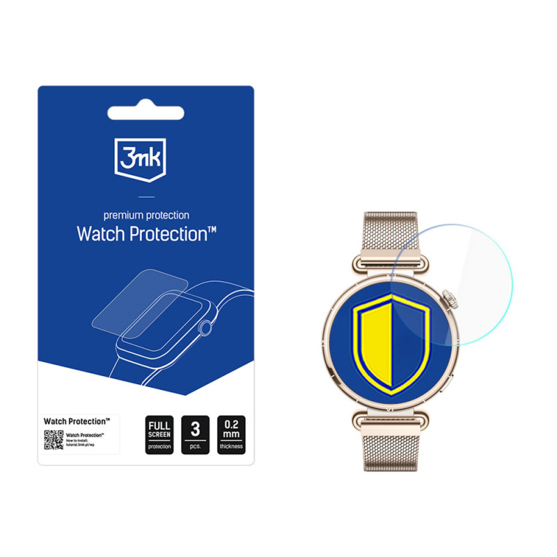 3MK FlexibleGlass Watch hybride glas schermbeschermer voor Huawei Watch GT 6 41 mm