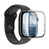 AmazingThing Radix FullGuard glazen screenprotector met hoesje voor Apple Watch Series 11 46 mm, transparant