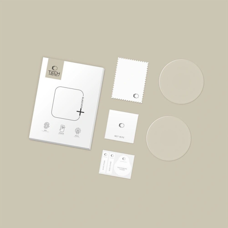Tech-Protect Glass Fit+ gehard glas voor Amazfit T-Rex 3 Pro 48mm, transparant (2 stuks)
