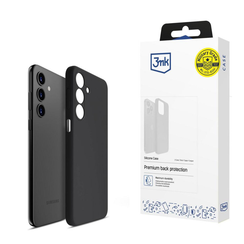 3MK Silicone Case Samsung Galaxy A15 5G, zwart