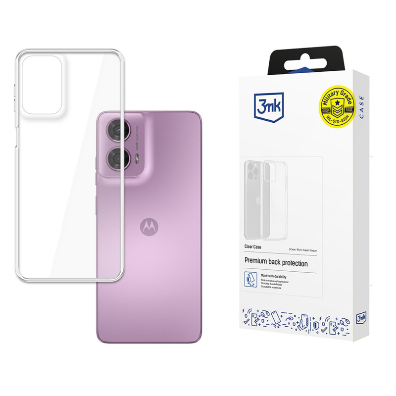 3MK Clear Case smartphonehoesje voor Motorola Moto G24, transparant