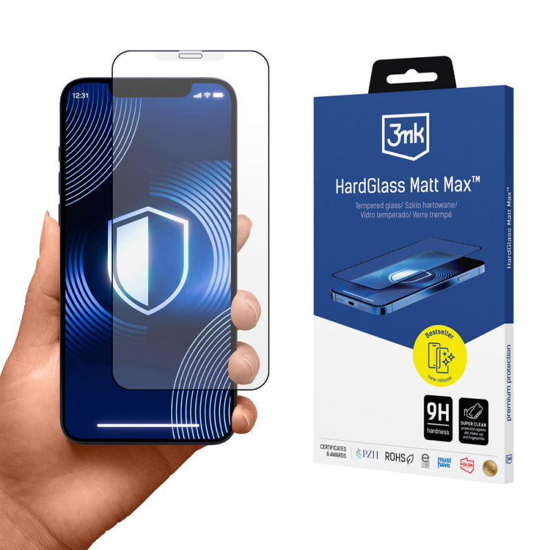 3MK HardGlass Matt Max gehard glas schermbeschermer voor Apple iPhone XS Max / 11 Pro Max, mat
