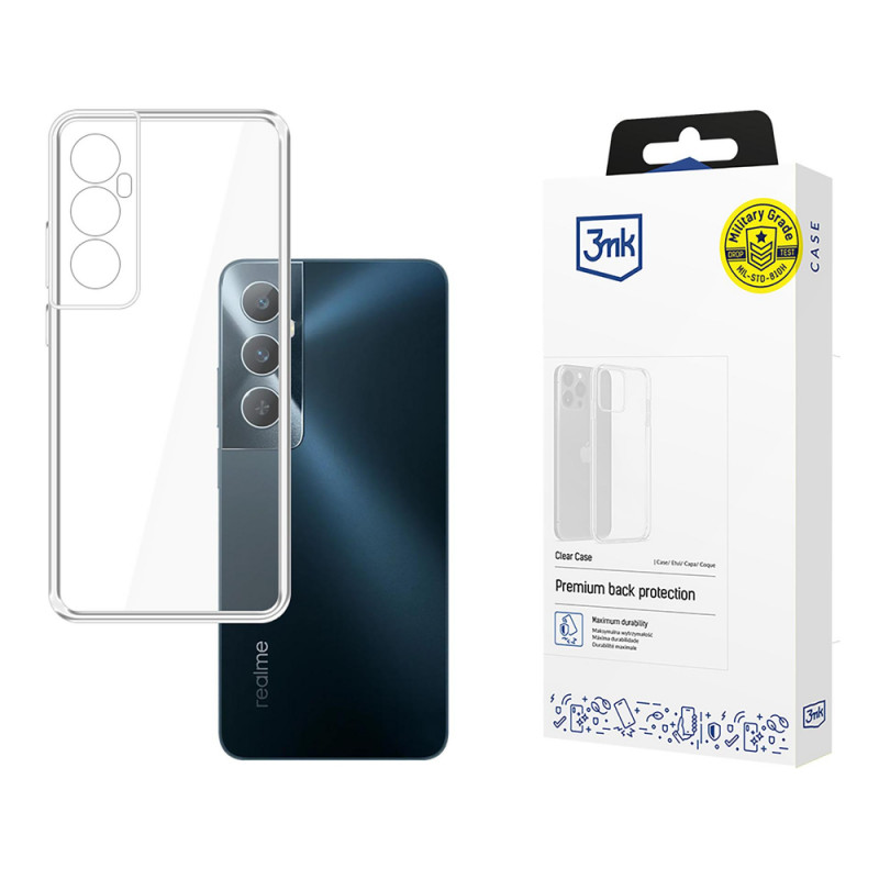 3MK Clear Case voor Realme C65, transparant