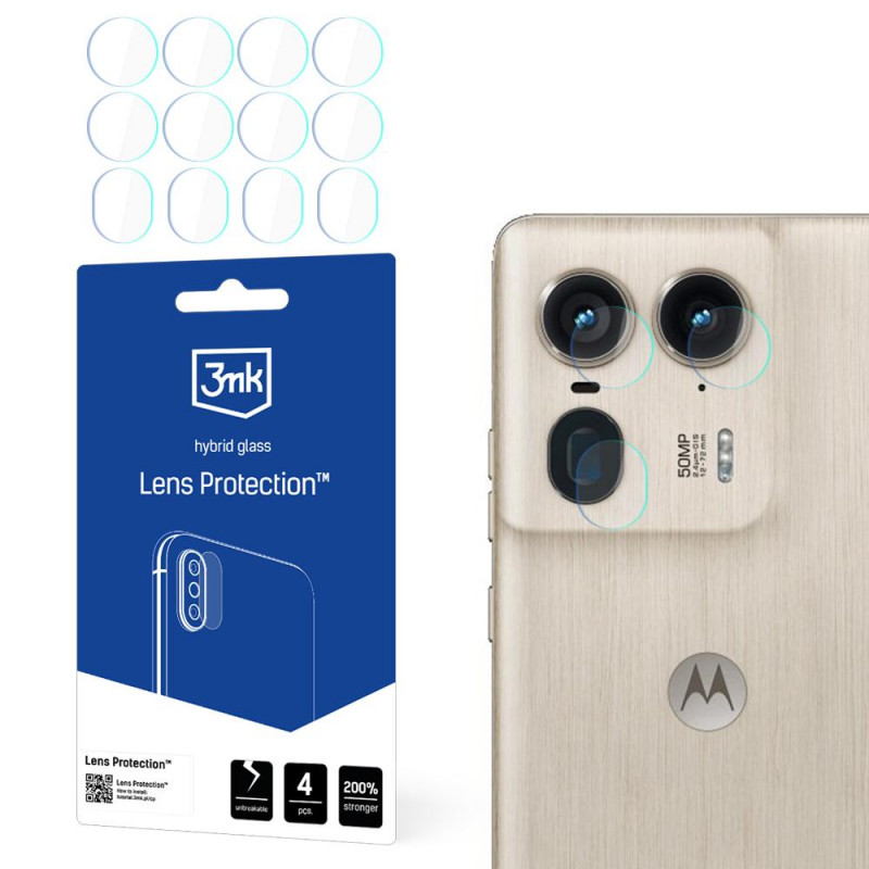 3MK Lens Protect Motorola Moto Edge 50 Ultra cameralensbeschermer (4 st.)