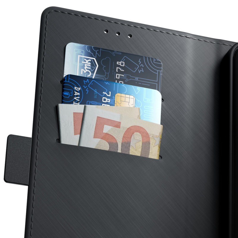 3MK Wallet Case voor Apple iPhone 16 Pro Max, zwart