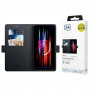 3MK Wallet Case voor Samsung Galaxy S24+, zwart