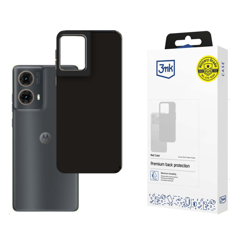 3MK Matt Case Motorola Moto G85, zwart