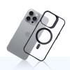 3mk Satin Armor MagCase met MagSafe voor Apple iPhone 16 Pro, transparant met zwart frame