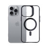 3mk Satin Armor MagCase met MagSafe voor Apple iPhone 16 Pro, transparant met zwart frame