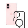 3mk Satin Armor MagCase met MagSafe voor Apple iPhone 16 Plus (W-3SAMaCa-AiP16Plu-0), transparant met zwart frame