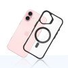 3mk Satin Armor MagCase met MagSafe voor Apple iPhone 16 (W-3SAMaCa-AiP16-0), transparant met zwart frame