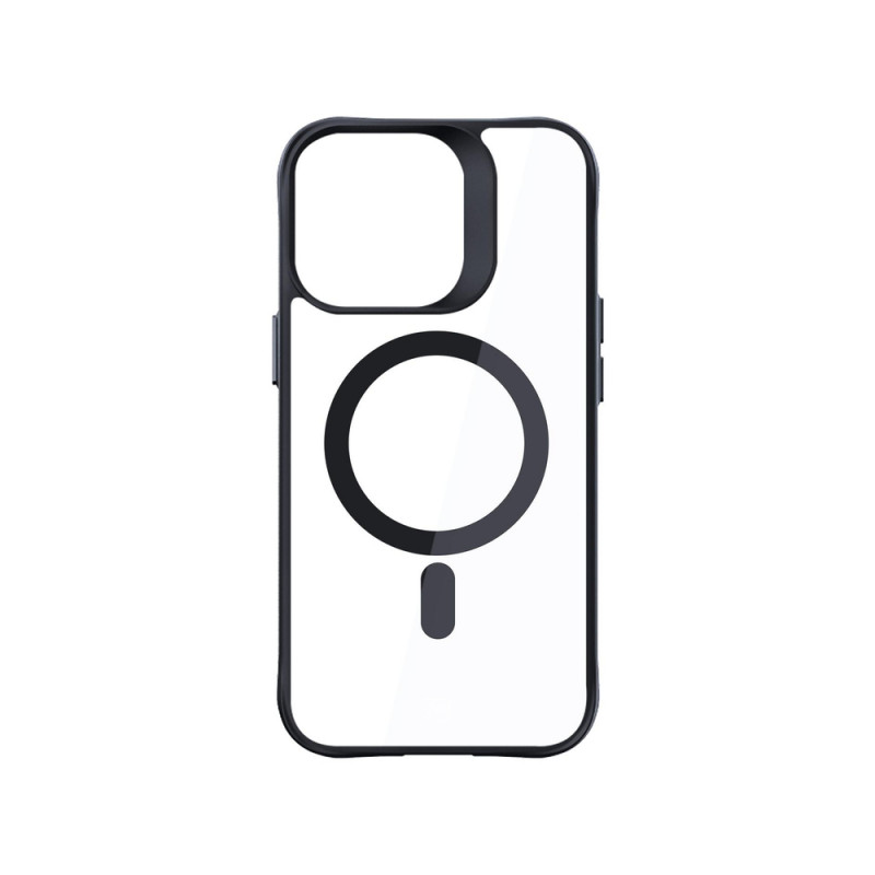 3mk Satin Armor MagCase met MagSafe voor Apple iPhone 16 Pro Max (W-3SAMaCa-AiP16PM-0), transparant met zwart frame