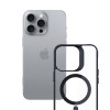 3mk Satin Armor MagCase met MagSafe voor Apple iPhone 16 Pro Max (W-3SAMaCa-AiP16PM-0), transparant met zwart frame