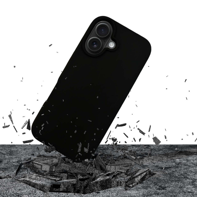 3mk Silicone Case voor Apple iPhone 16 Plus, zwart