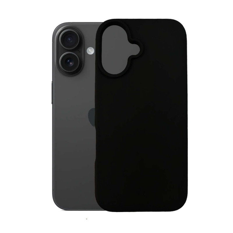 3mk Silicone Case voor Apple iPhone 16 Plus, zwart