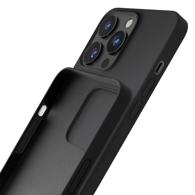 3mk Silicone Case voor Apple iPhone 16 Pro Max, zwart
