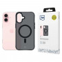 3mk Smoke MagCase met MagSafe voor Apple iPhone 16 (W-3SmoMaCa-AiP16-0), halftransparant