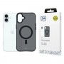 3mk Smoke MagCase met MagSafe voor Apple iPhone 16 Plus (W-3SmoMaCa-AiP16Plu-0), halftransparant