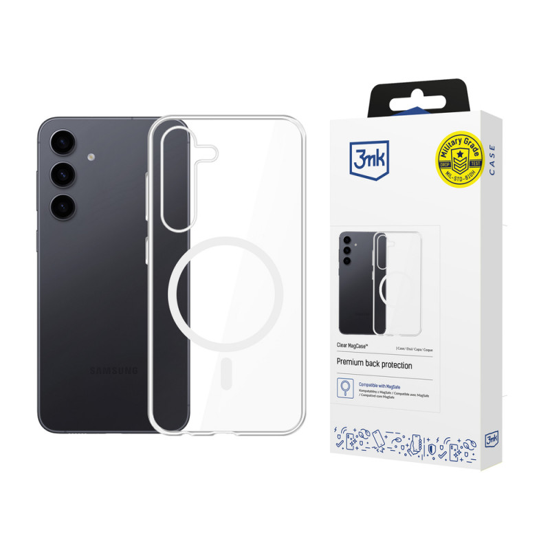 3mk Clear MagCase voor Samsung Galaxy S24+, transparant