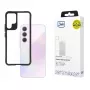 3MK Satin Armor Case+ W-3SArCaP-SaGa106-0 hoesje voor Samsung Galaxy A35 5G, transparant met zwart frame