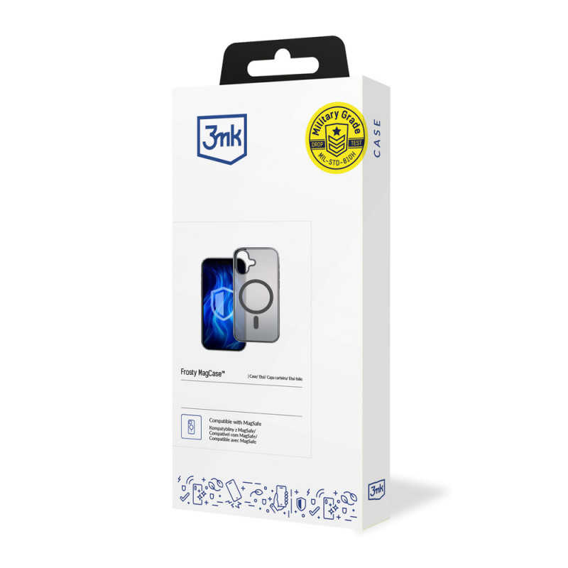 3MK Frosty MagCase hoesje voor Apple iPhone 16, zwart