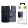 3MK Smoke Case Mag&Stand MagSafe-smartphonehoesje met standaard voor Apple iPhone 14 Plus, zwart