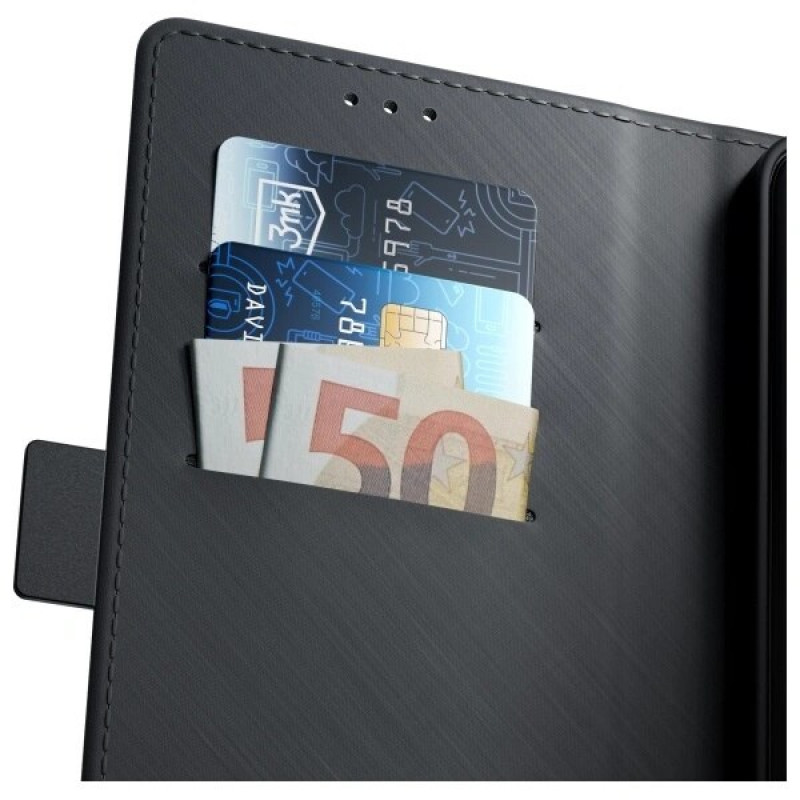3MK Wallet Case voor Samsung Galaxy A16, zwart
