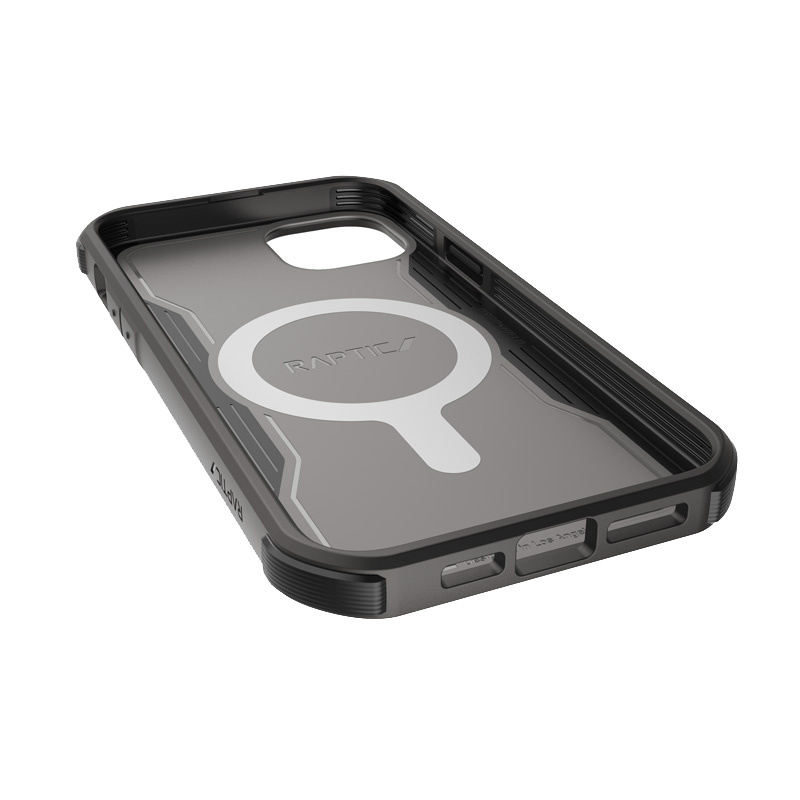 X-Doria Raptic Fort MagSafe-hoesje voor Apple iPhone 14 Plus / 15 Plus, zwart