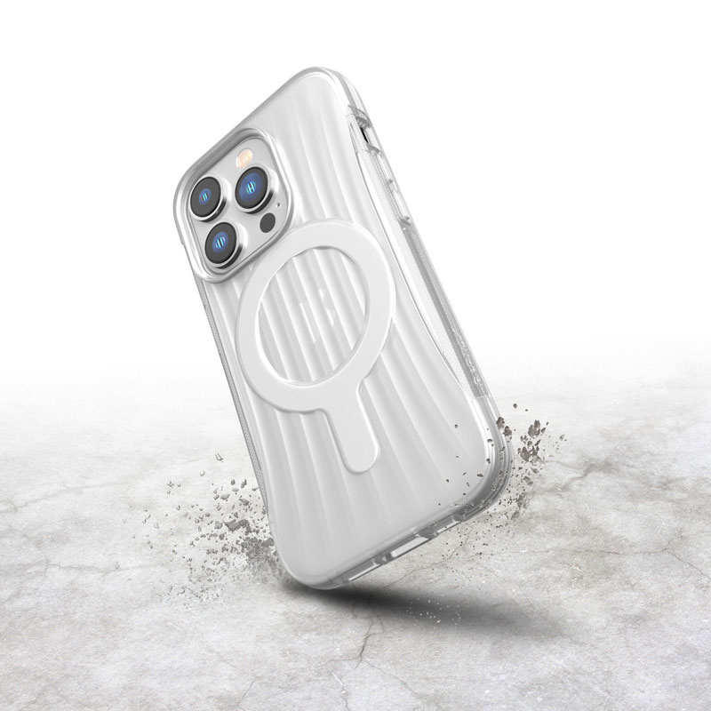X-Doria Raptic Clutch MagSafe-hoesje voor Apple iPhone 14 Pro, transparant