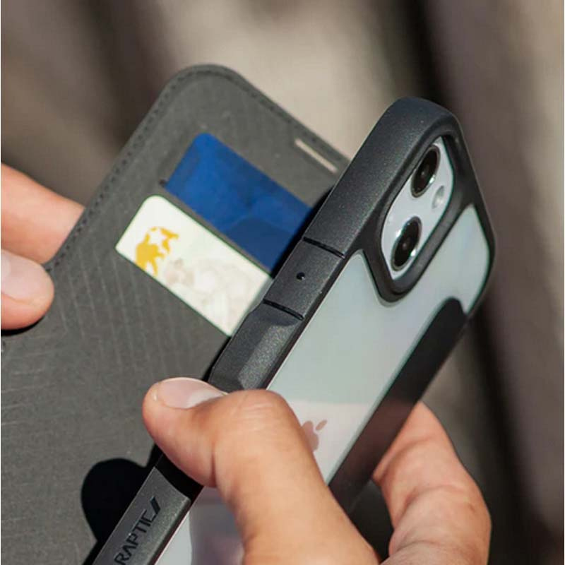 X-Doria Raptic Urban Folio Case voor Apple iPhone 14 Plus / 15 Plus, Zwart