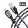 Goobay AXAGON ADE-CM15 USB-C Gigabit Ethernet-adapter met geïntegreerde 1,5 m CAT6-kabel, RJ-45