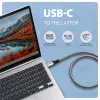 Goobay AXAGON ADE-CM15 USB-C Gigabit Ethernet-adapter met geïntegreerde 1,5 m CAT6-kabel, RJ-45
