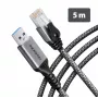 Goobay AXAGON ADE-AM50 USB-A Gigabit Ethernet-adapter met geïntegreerde 5 m CAT6-kabel, RJ-45