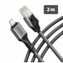 Goobay AXAGON ADE-CM20 USB-C Gigabit Ethernet-adapter met geïntegreerde 2 m CAT6-kabel, RJ-45