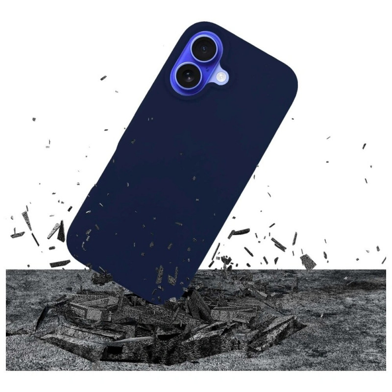 3MK Silicone Case voor Apple iPhone 16 Plus, marineblauw