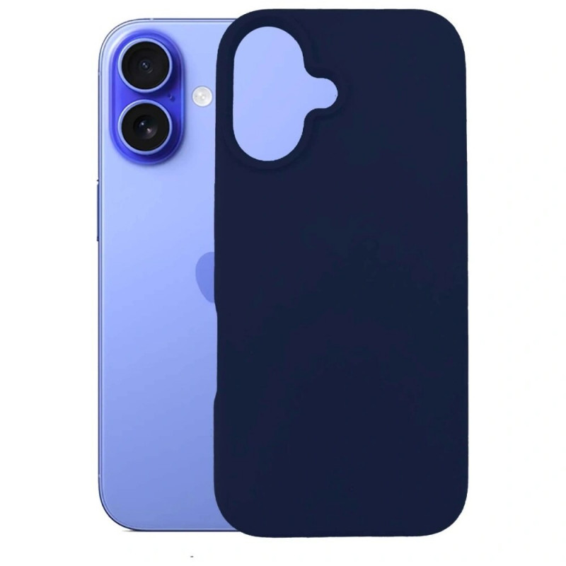 3MK Silicone Case voor Apple iPhone 16 Plus, marineblauw