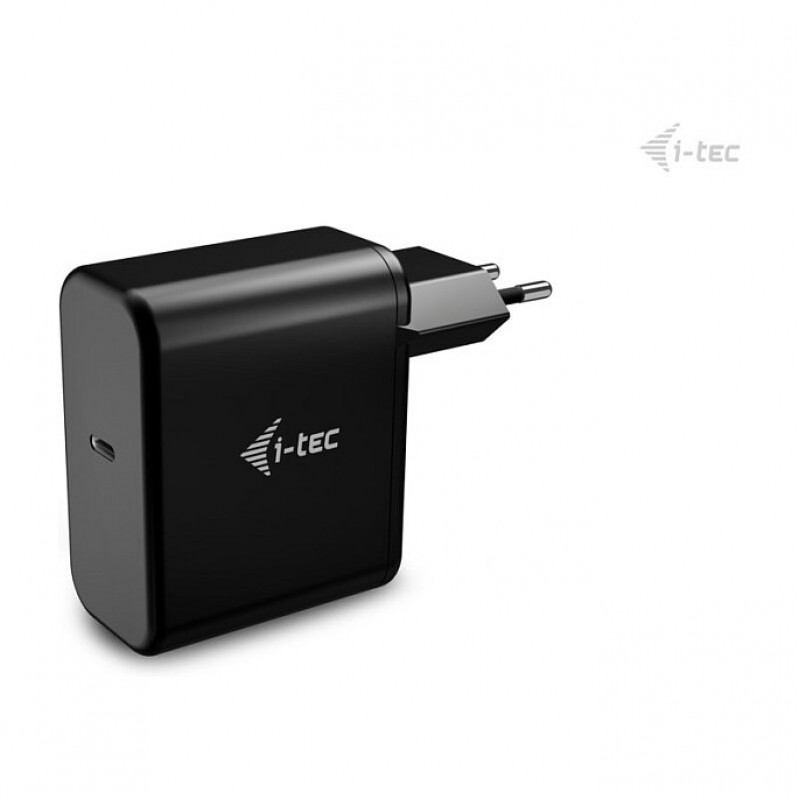 i-tec 100 W USB-C GaN-oplader, PD 3.0, 1x USB-C, zwart